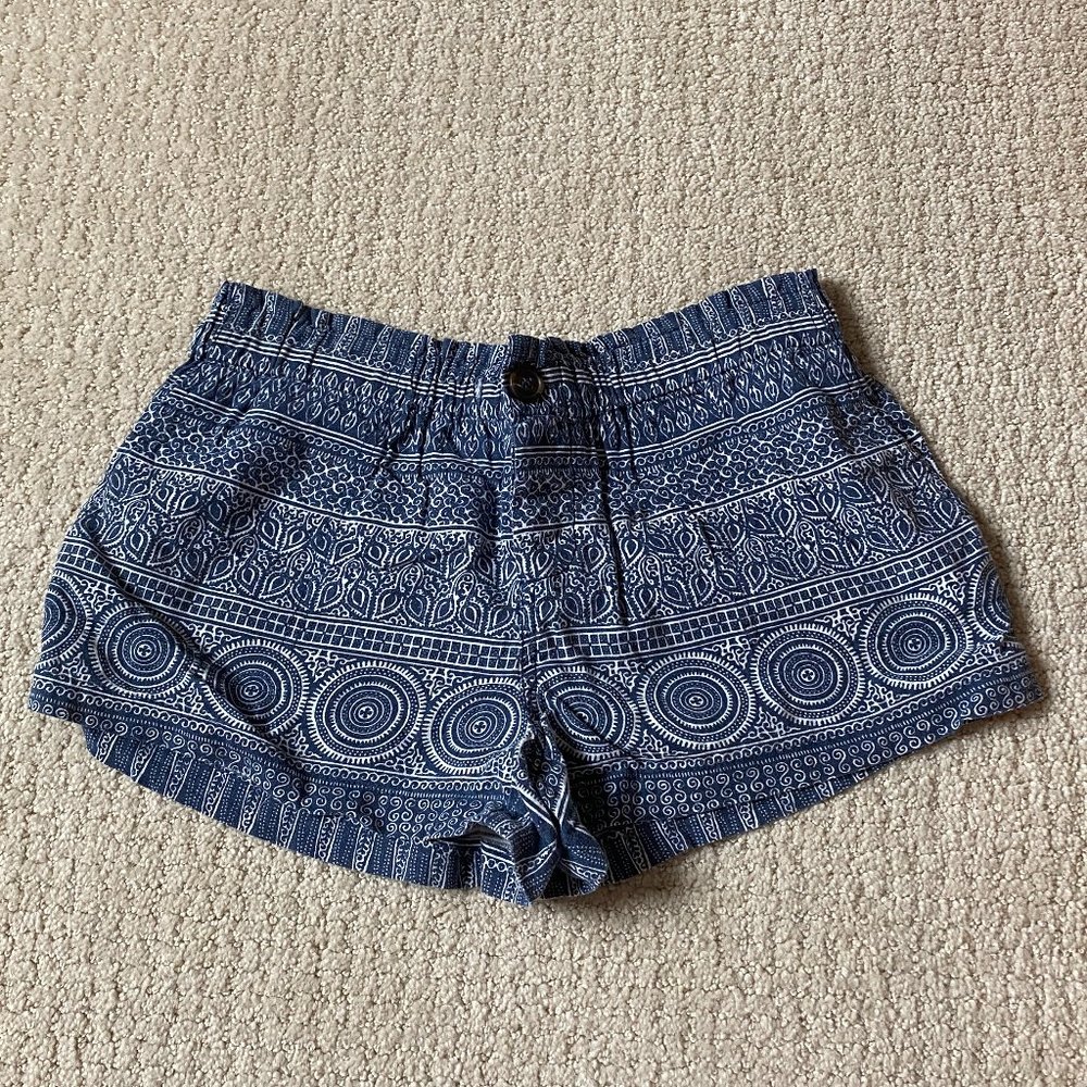 Forever 21 Blue Patterned Shorts